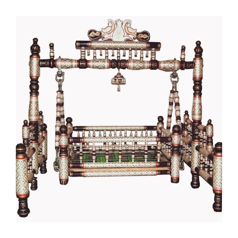 Buy Rajkot Design Sankheda Palna - Wooden Palna - Made of Natural Saag ...