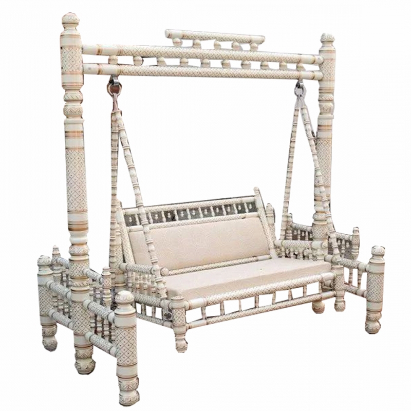 Buy Sankheda Jhula - Wooden Swing - Maharaja Style Jhula - Made Of ...