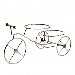 Cycle Shaped Salad Stand - 22 Inch - Made Of Stainless Steel