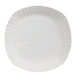 Plain Dinner Plates - 12 Inches  - Made Of Plastic Material