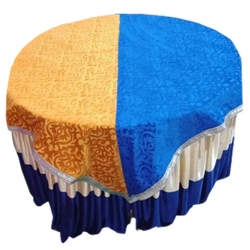 Round Table Top Cover - 4 FT X 4 FT - Made Of Velvet Fabric