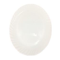 Plain Dinner Plates  - 13 Inches -  Made Of Plastic Material