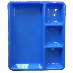 Dosa Plate - 4 -Compartments Plate - Made of plastic