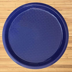 Round Serving Tray - 16 Inch X 16 Inch - Made Of Premium Plastic