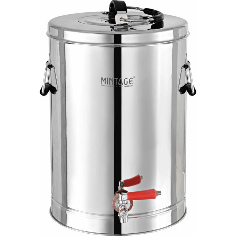 Buy 5 Ltr - Stainless Steel - Tea Container With Side Handel - Decornt.com