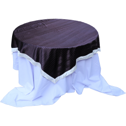 Round Table Top Cover - 4 FT X 4 FT - Made of Velvet Fabric Cloth