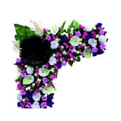 Artificial Flower Corner Pannel - 2 FT X 2 FT - Made of Plastic