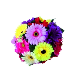 Artificial Hanging Flower Ball - 12 Inch - Made of Plastic