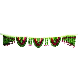 Artificial Flower Toran - 10 FT - Made of Plastic