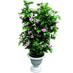 Artificial Flower Plant with Pot - 3.5 FT - Made of Plastic