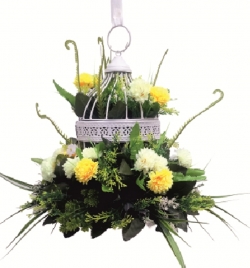 Artificial Flower Hanging Basket - 2 FT - Made of Plastic