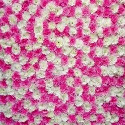 Artificial Flowers Wall - 4 FT X 4 FT - Made of Plastic