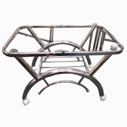 Fordable Tea Table Stand without glass top - Made Of Stainless Steel