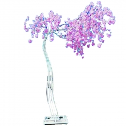 Artificial Flower Tree with Stand - 7 FT - Made of Plastic & Metal