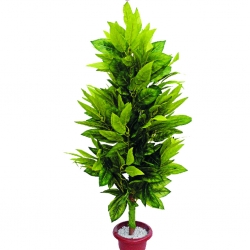 Artificial Flower Plant with Pot - 3.5 FT - Made of Plastic