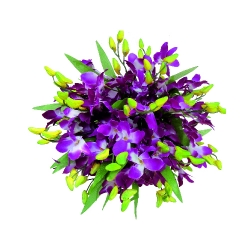 Artificial Hanging Flower Ball - 12 Inch - Made of Plastic