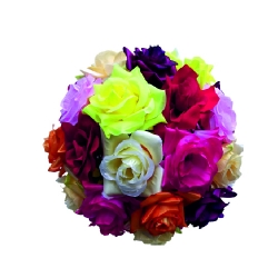 Artificial Hanging Flower Ball - 12 Inch - Made of Plastic