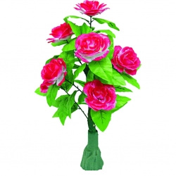 Artificial Flower Plant with Pot - 3.5 FT - Made of Plastic