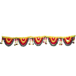 Artificial Flower Toran - 10 FT - Made of Plastic