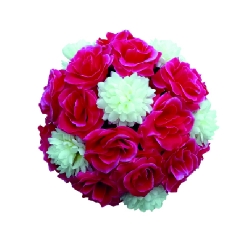 Artificial Hanging Flower Ball - 12 Inch - Made of Plastic