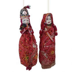 Rajasthani Fancy Puppet -14 INCH - Made of Wood