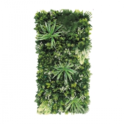 Artificial Flowers & Leaf Wall - 4 FT X 2 FT - Made of Plastic