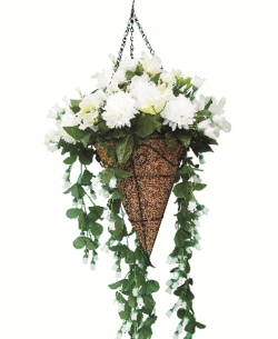 Artificial Flower Hanging Basket - 2 FT - Made of Plastic