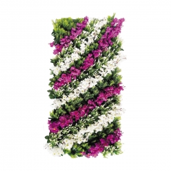 Artificial Flowers Wall - 4 FT X 2 FT - Made of Plastic