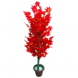 Artificial Flower Plant with Pot - 3.5 FT - Made of Plastic