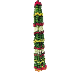 Artificial Flower Garland Toran - 5 FT  - Made of Plastic  (1 Packet - 12 Pieces)