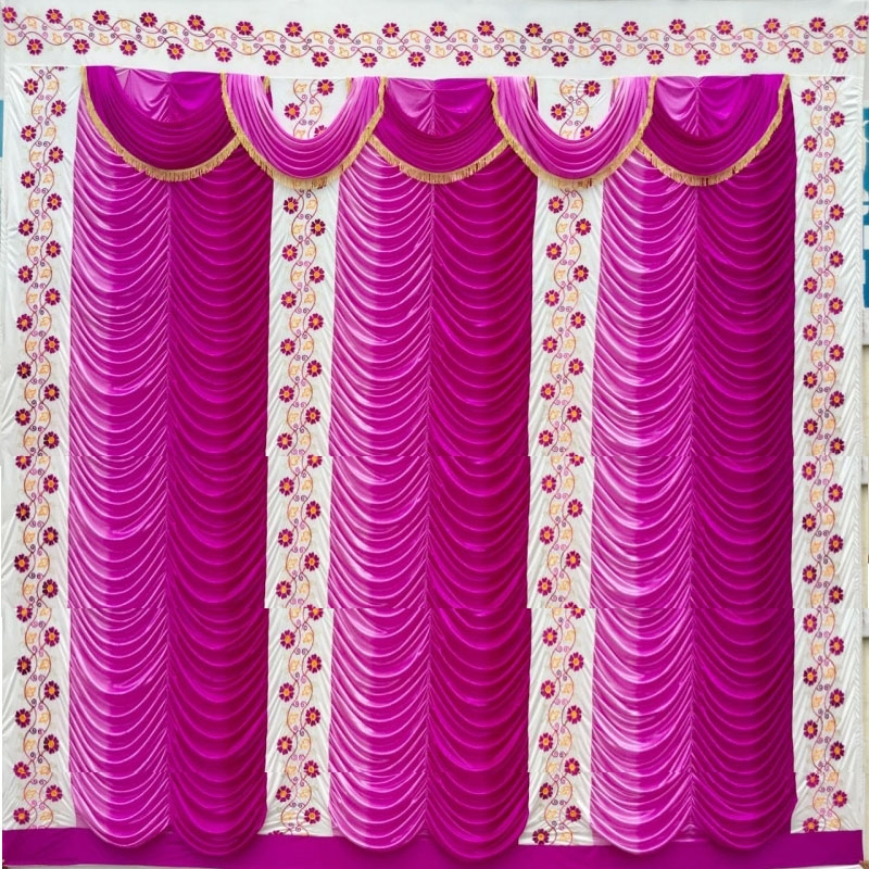 Buy Designer Curtain - Parda -12 FT X 18 FT - Made Of 24 Gauge Brite Lycra  