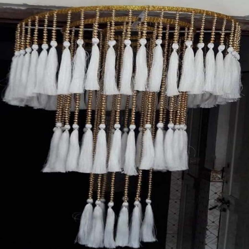 Buy 3 FT - Artificial Fur Jhumar - Hanging Jhumar - Handmade Jhumar ...