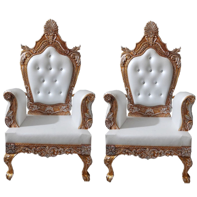 Buy White Color - Heavy Metal Premium Jaipur Mandap Chair
