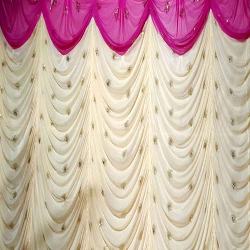 Buy Mandap Stage Parda - 10 FT X 15 FT - Made of Galaxy Cloth 