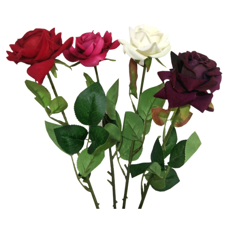 Buy Artificial Flower Bunch 35 Inch Made of Velvet Flower