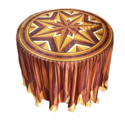 3D Round Table Cover - 4 FT X 4 FT Taiwan &  Brite Lycra