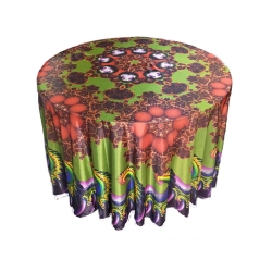 3D Round Table Cover - 4 FT X 4 FT Taiwan &  Brite Lycra