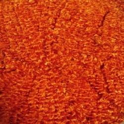 Decoration Plain Fur - Made Of Cotton - Orange Color