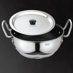 Mintage Non Stick Aura Kadhai - 5 LTR - Made of Stainless Steel