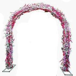 Artificial Flower Entry Gate With Stand - 8 FT X 12 FT - Made of Iron & Plastic