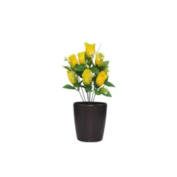 Artificial Flower Plant without Pot - 1.2 FT - Made of Plastic