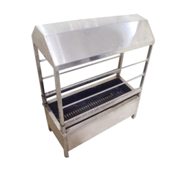 Charcoal Bar Be Que - 30 Inch X 12 Inch X 36 Inch - Made Of Stainless Steel