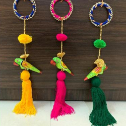 Bangle Parrot Hanging - 24 Inch - Made of Woolen