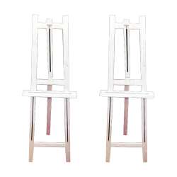 Adjustable Welcome Board Stand  Pair - 58 Inch - Made of Wood