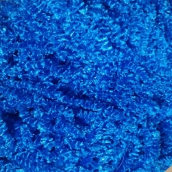 Decoration Plain Fur - Made Of Cotton - Blue Color