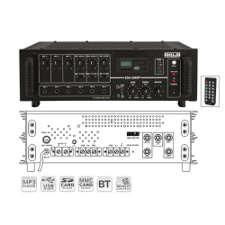 Ahuja - Ssa-250dp - PA Mixer Amplifiers With Digital Player