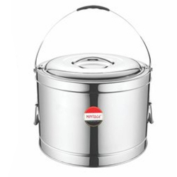 Mintage Silver Orbit Hot Pot - 20 LTR - Made of Stainless Steel (Upper & Side Handel Available)