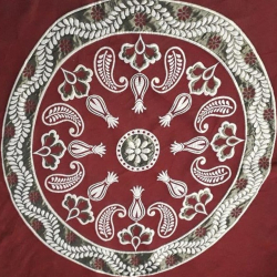 Designer Round Table Top - 4 FT X 4 FT - Made Of Shaline Cloth