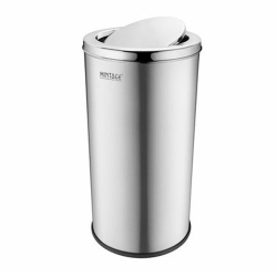 Mintage Swing Bin Dustbin - 15 Inch x 28 Inch (90 LTR) - Made of Stainless Steel