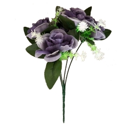 Artificial Flower Bunch - 12 Inch - Made of Plastic